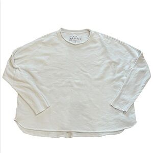 Frank and Eileen Long Sleeve Capelet Sweatshirt Crew Neck - Size Small